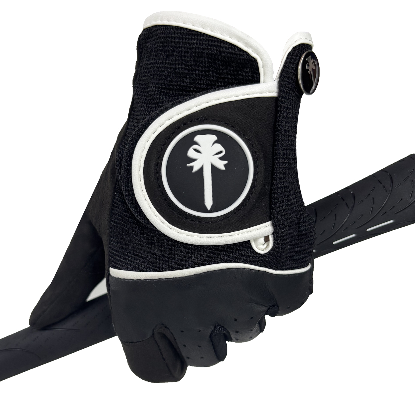 PINKTEE Women's RainGrip Golf Glove Left Hand All Weather Ladies Soft Golf Gloves with Ball Marker