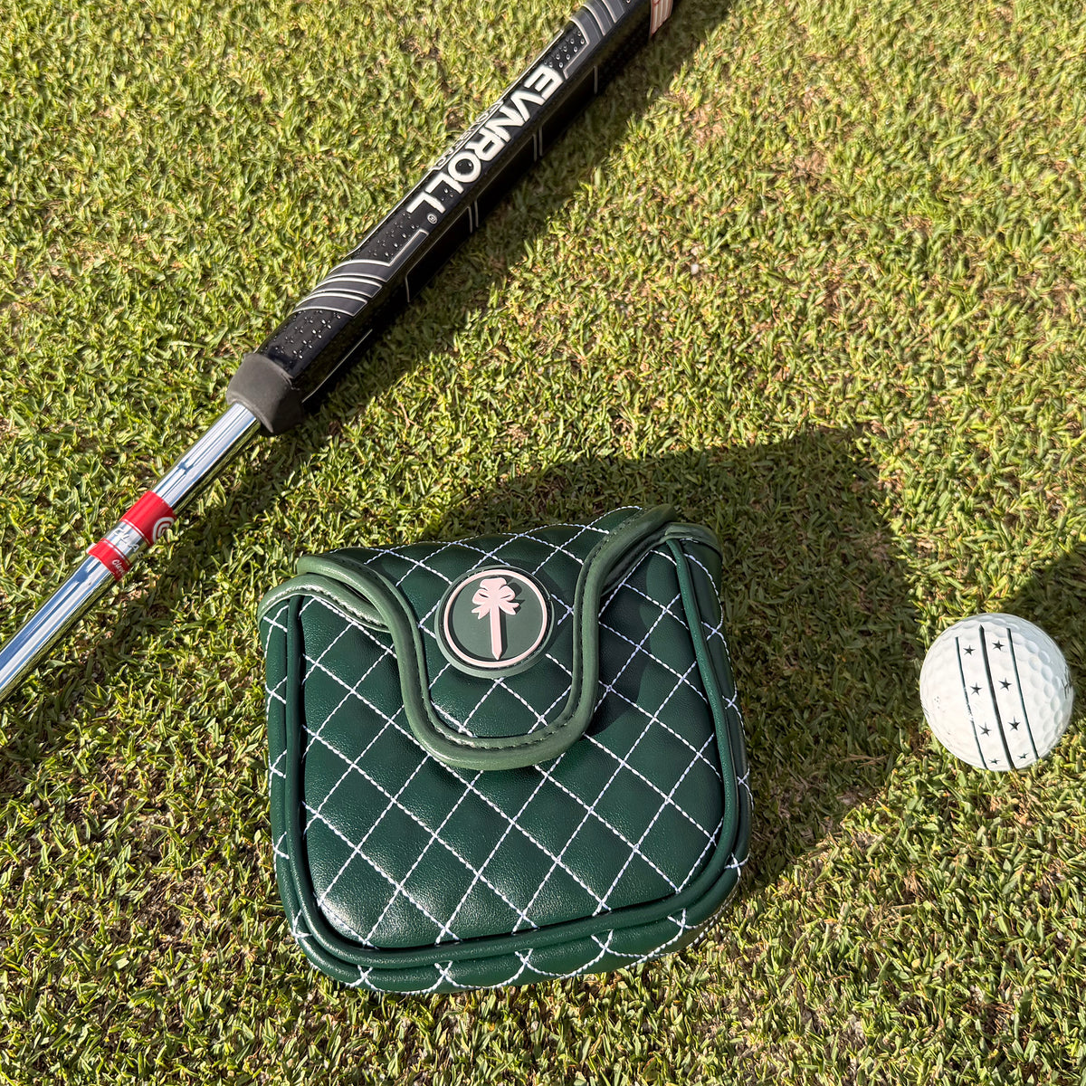 Golf Putter Cover, Premium Embroidery PU Leather, Blade Mallet Putter Headcover, Protector for Golf Club