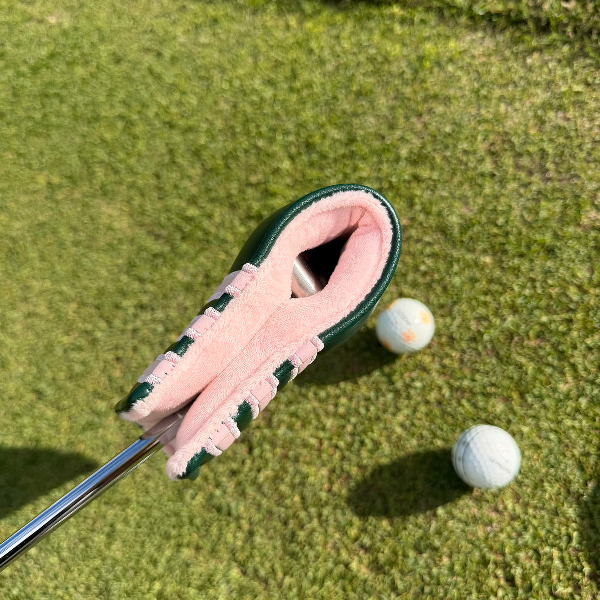 Golf Golf Club Headcover, Premium Embroidery PU Leather Blade Mallet Putter