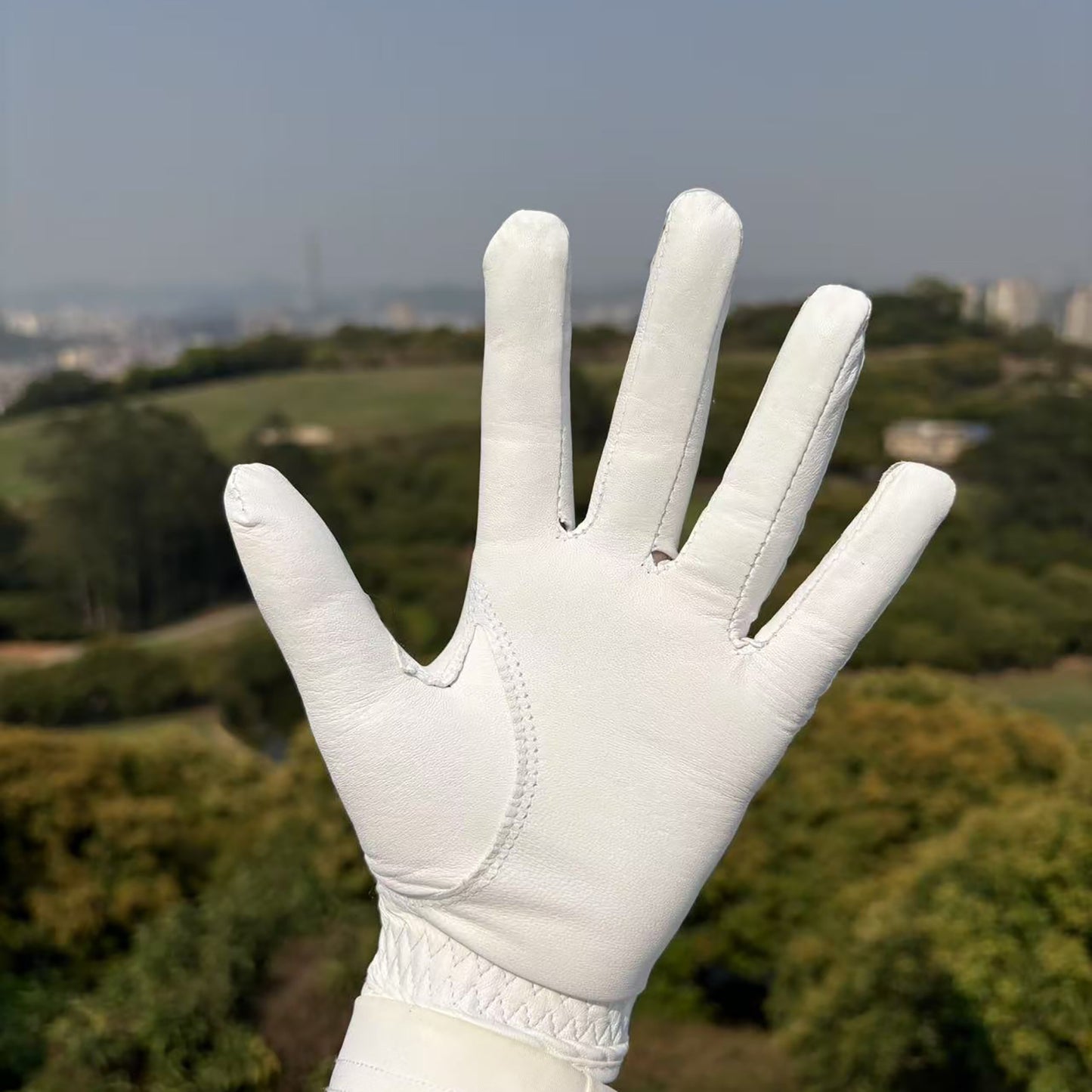 PINKTEE Women's Golf Glove Soft Cabretta Leather Left Hand Grip Comfort Fit Small Medium Large for Outdoor Sports Golf Tournament