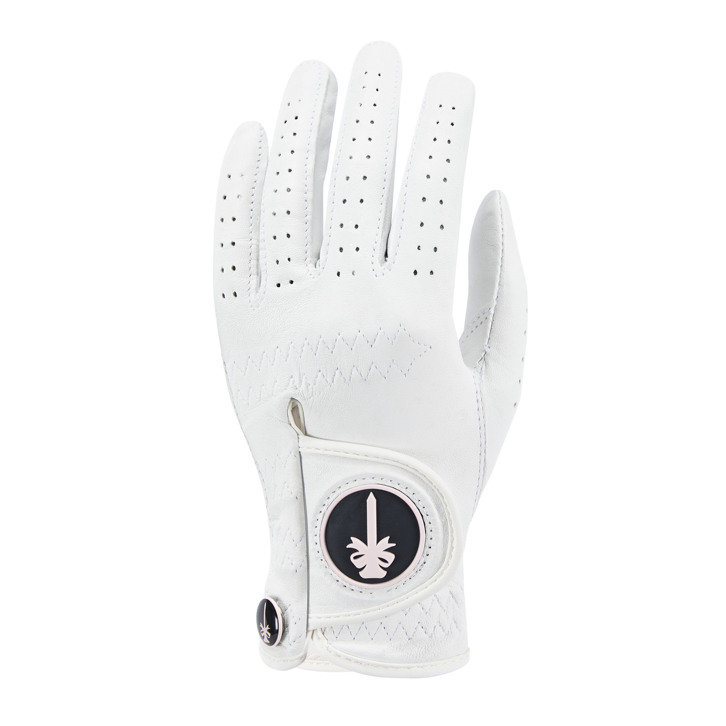 PINKTEE Women's Golf Glove Soft Cabretta Leather Left Hand Grip Comfort Fit Small Medium Large for Outdoor Sports Golf Tournament