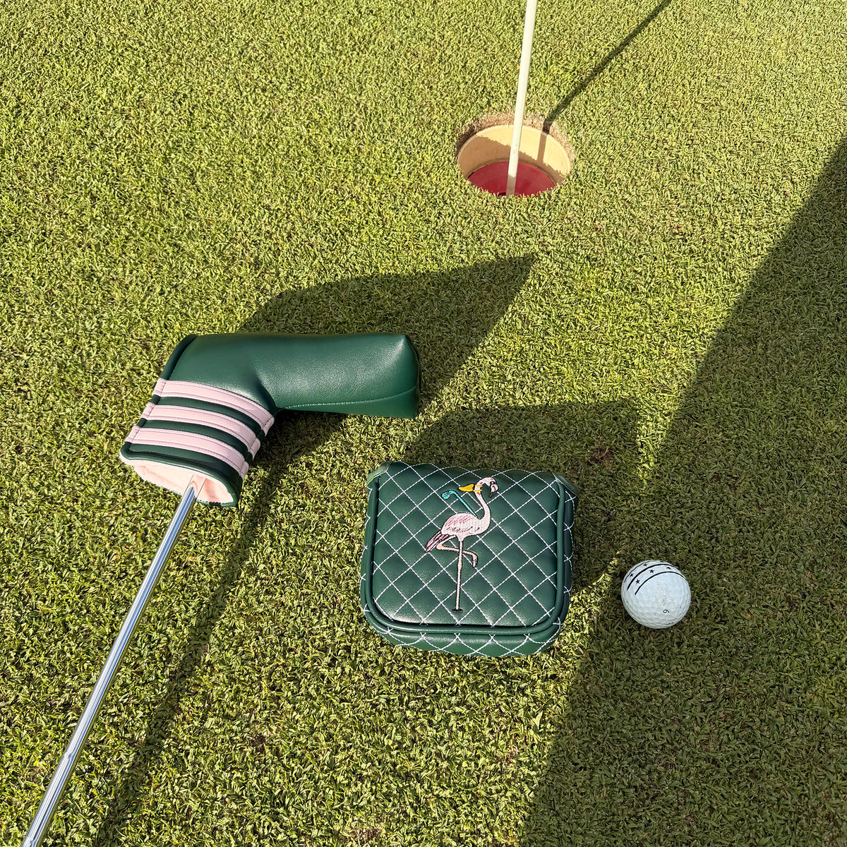 Golf Putter Cover, Premium Embroidery PU Leather, Blade Mallet Putter Headcover, Protector for Golf Club