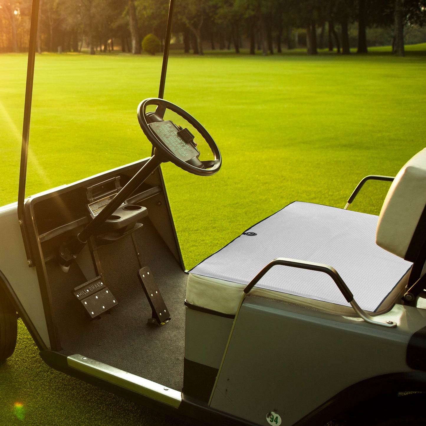 Magnetic Golf Towel, White 40x18'' Microfiber Golf Towel Golf Gifts for Men Women Strong Hold to Golf Carts or Clubs
