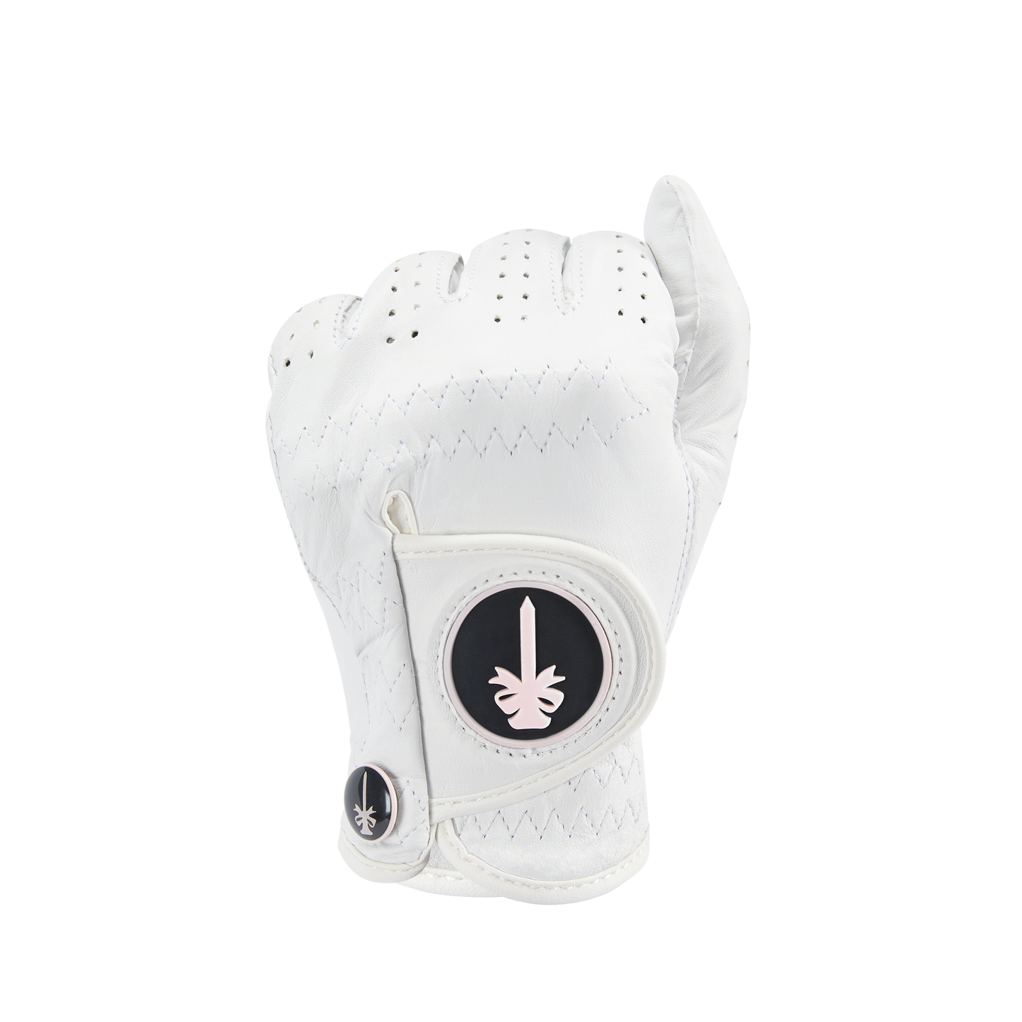 PINKTEE Women's Golf Glove Soft Cabretta Leather Left Hand Grip Comfort Fit Small Medium Large for Outdoor Sports Golf Tournament