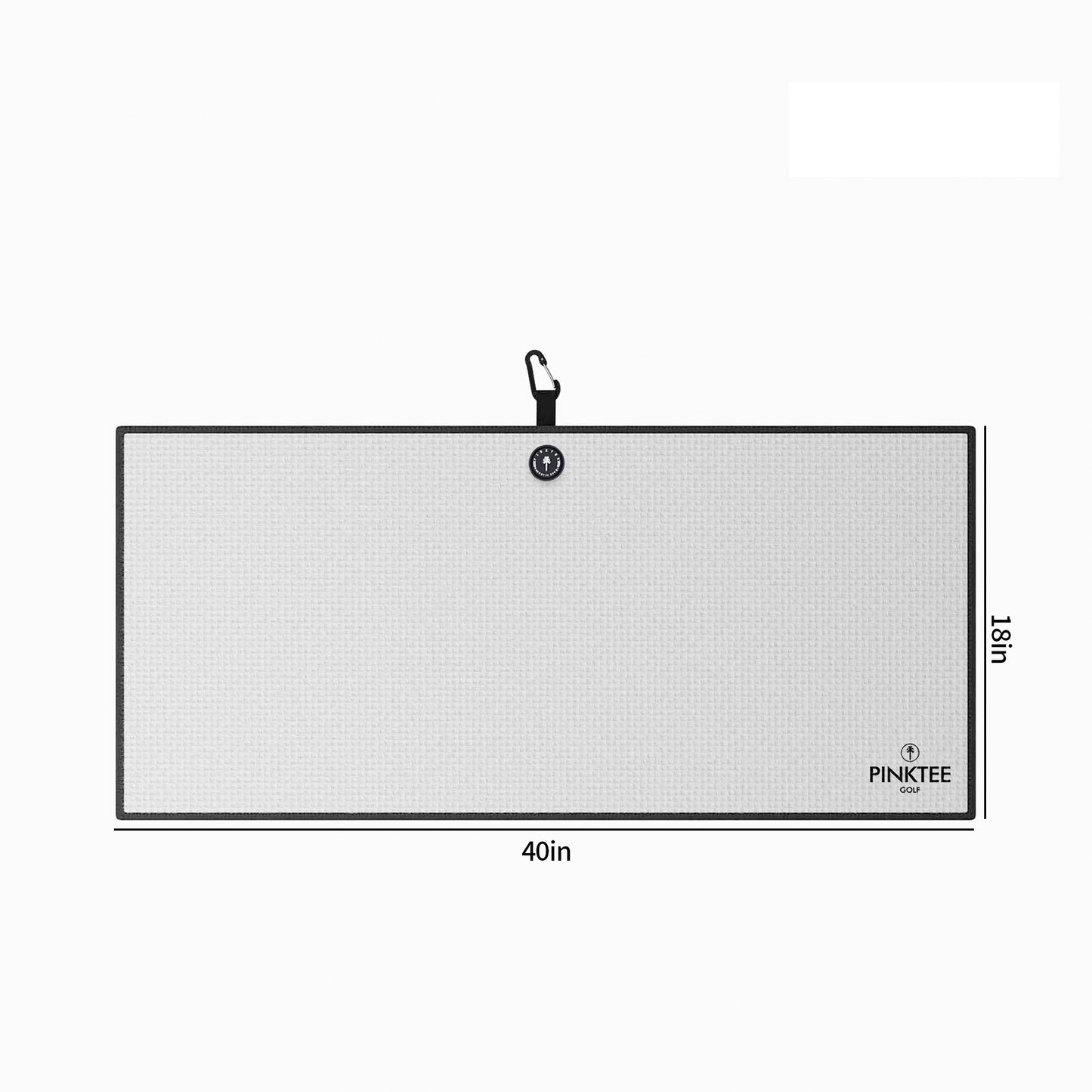 Magnetic Golf Towel, White 40x18'' Microfiber Golf Towel Golf Gifts for Men Women Strong Hold to Golf Carts or Clubs