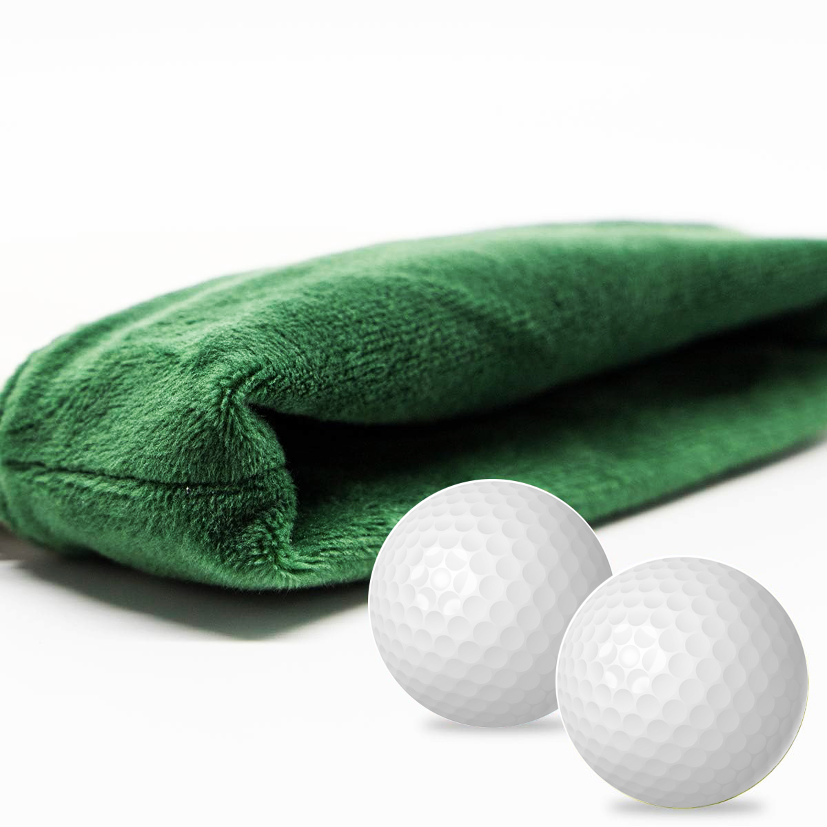 PINKTEE Golf Valuables Pouch Funny Golf Accessories Bag with Zipper Green Leather Golf Tee Pouch for Women