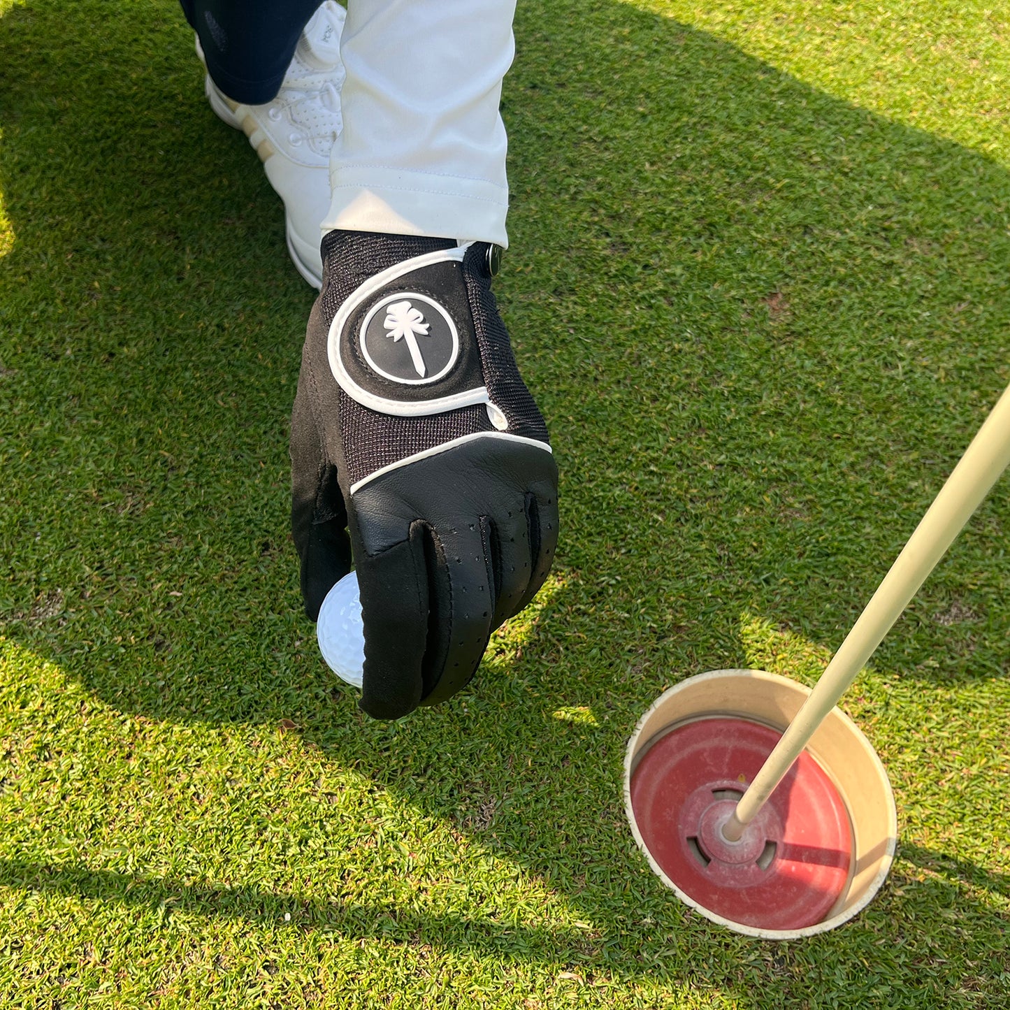 PINKTEE Women's RainGrip Golf Glove Left Hand All Weather Ladies Soft Golf Gloves with Ball Marker